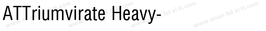 ATTriumvirate Heavy字体转换